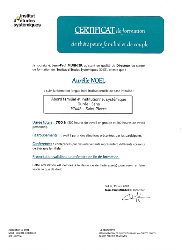 photo diplome Aurélie NOEL