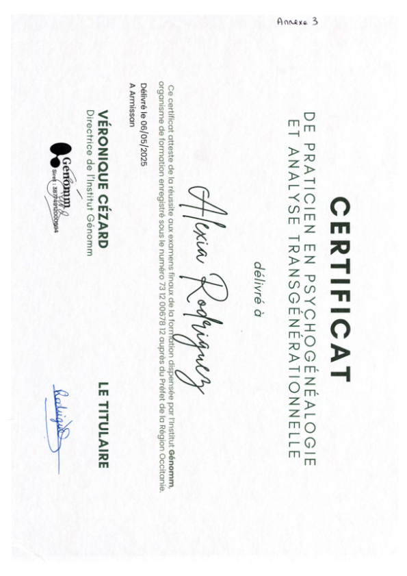 photo diplome ALEXIA RODRIGUEZ