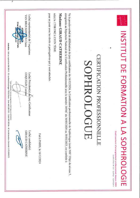 photo diplome Cathy Giraud