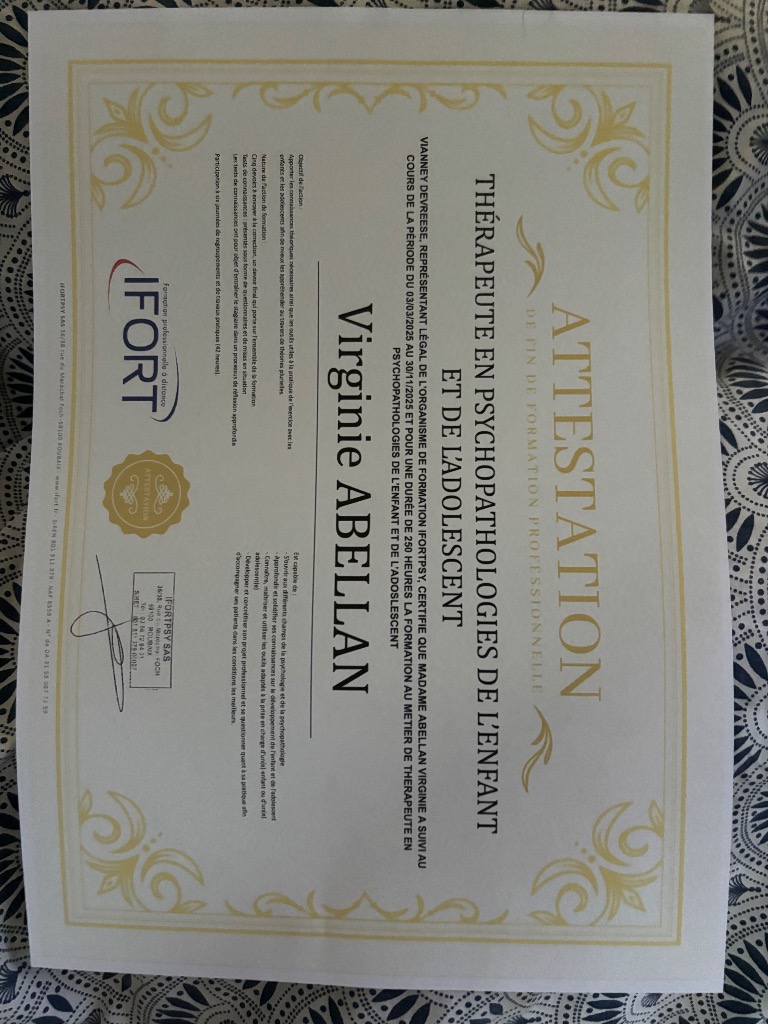 photo diplome PsychoKids 