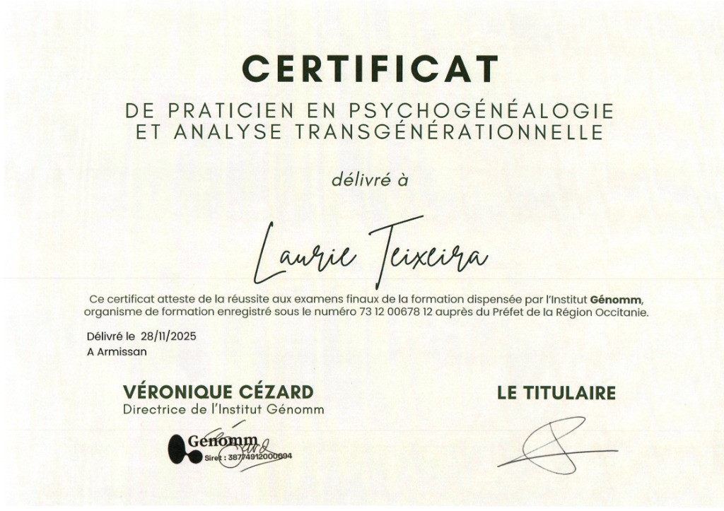 photo diplome Laurie Teixeira