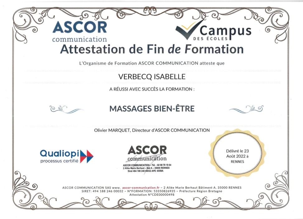 photo diplome Escale Enchantée 