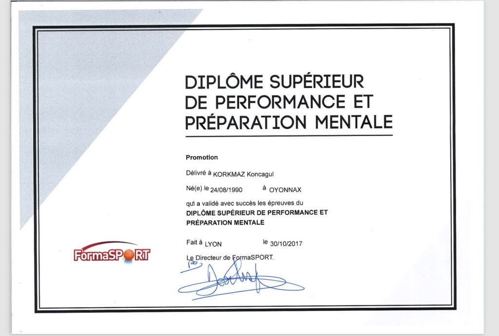 photo diplome Koncagul KORKMAZ