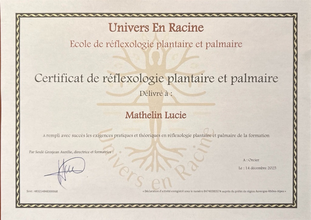 photo diplome Lucie Mathelin