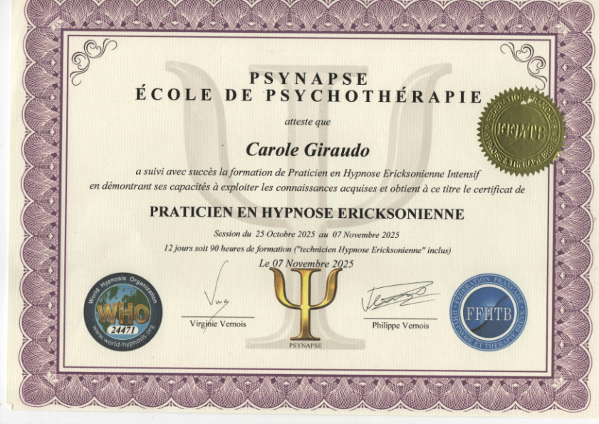 photo diplome IntuiSoins 