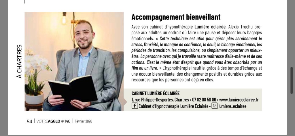 photo portrait Cabinet d’Hypnothérapie LUMIÈRE ÉCLAIRÉE