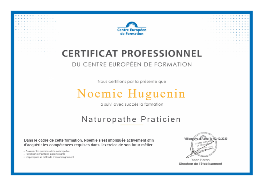 photo diplome Noémie Kopf