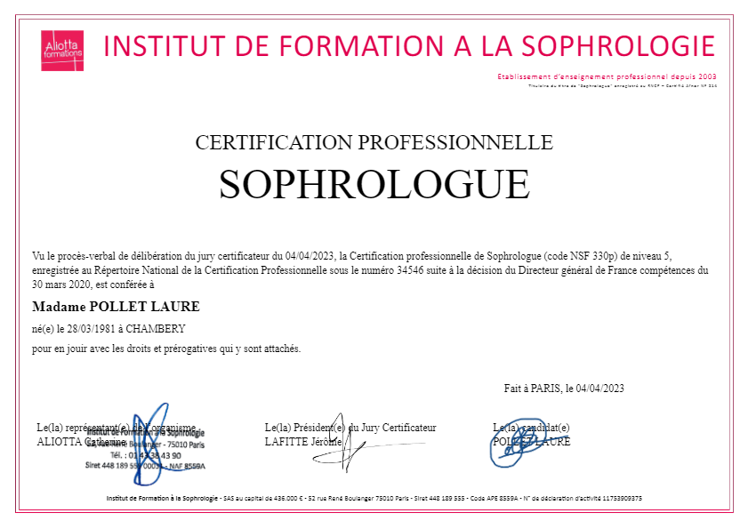 photo diplome Laure Pollet 