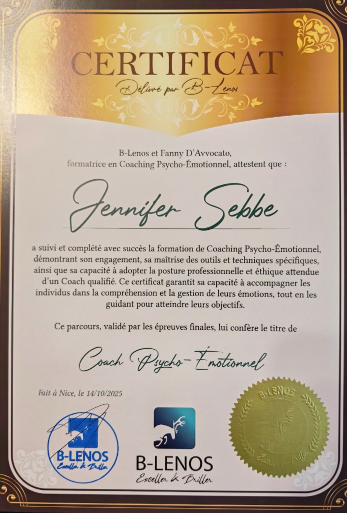 photo diplome Jennifer Sebbe 