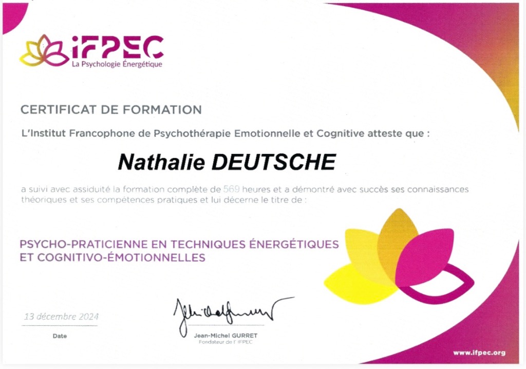 photo diplome Nathalie Deutsche