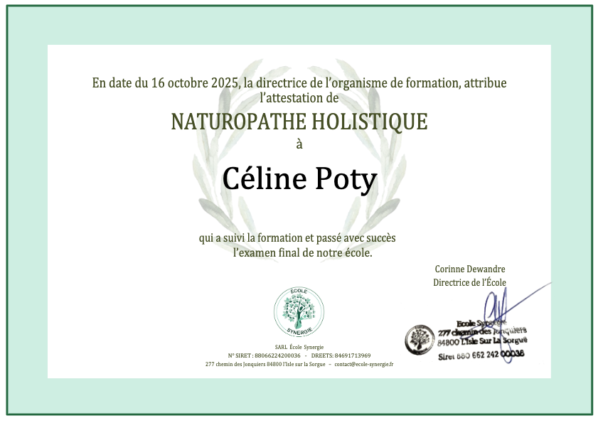 photo diplome Celine poty