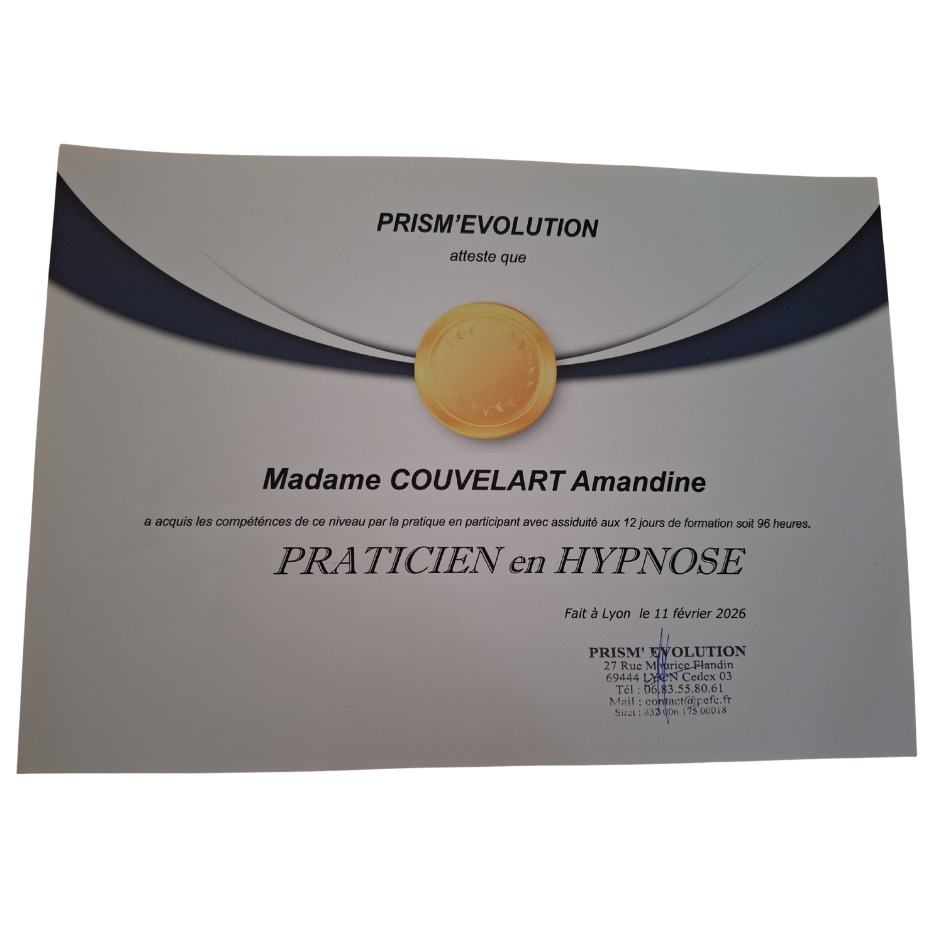 photo diplome Couvelart Amandine
