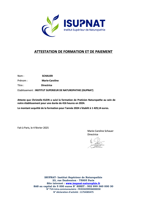 photo diplome Christelle Klein