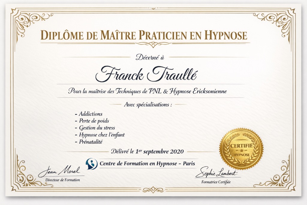 photo diplome Franck Traullé