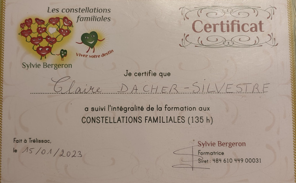 photo diplome Claire Silvestre / Clairic