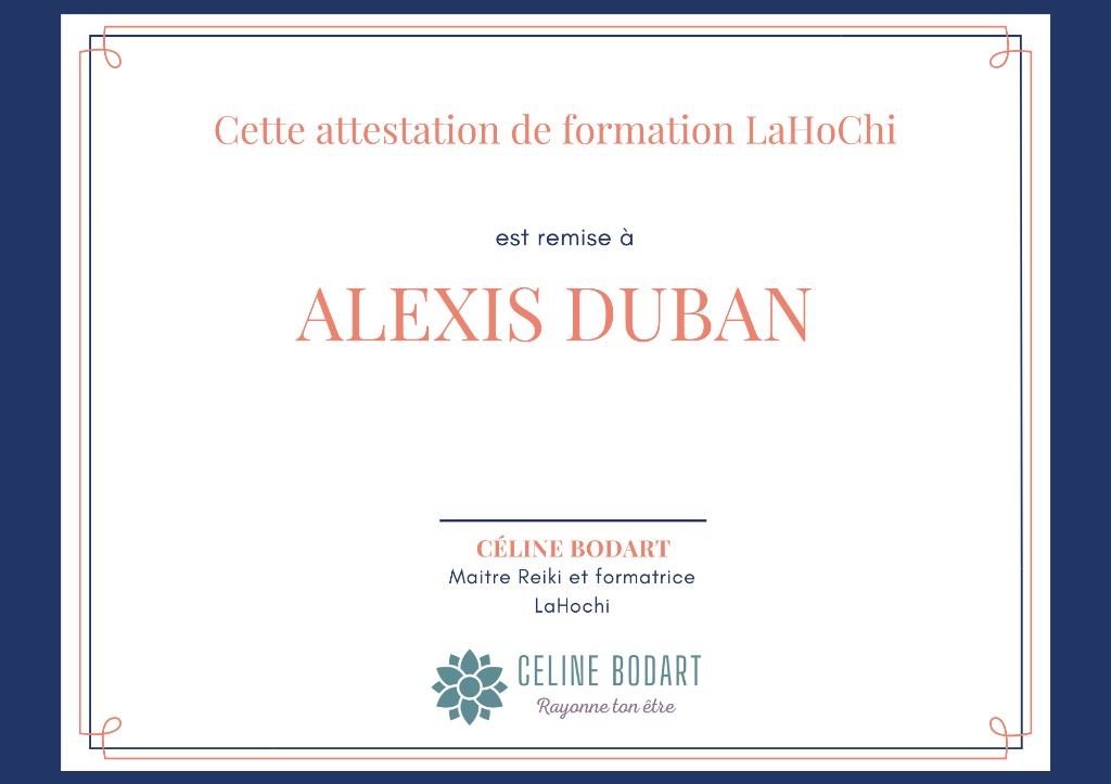 photo diplome Au soin de l’Être