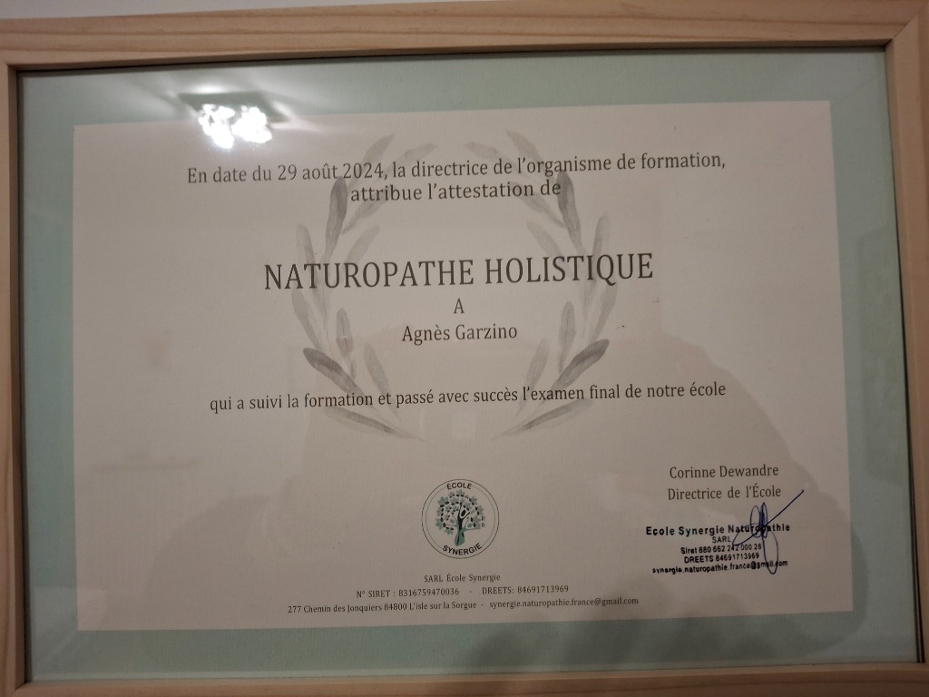 photo diplome Agnès Garzino