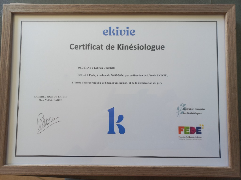 photo diplome Christelle Lebrun