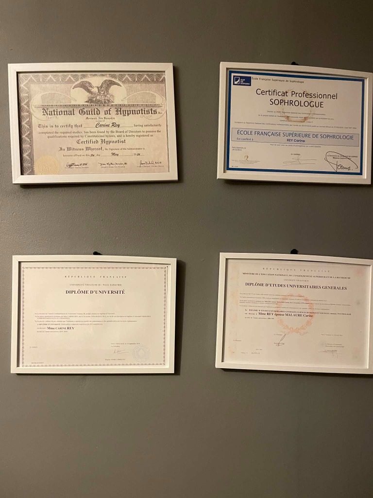 photo diplome Carine Rey