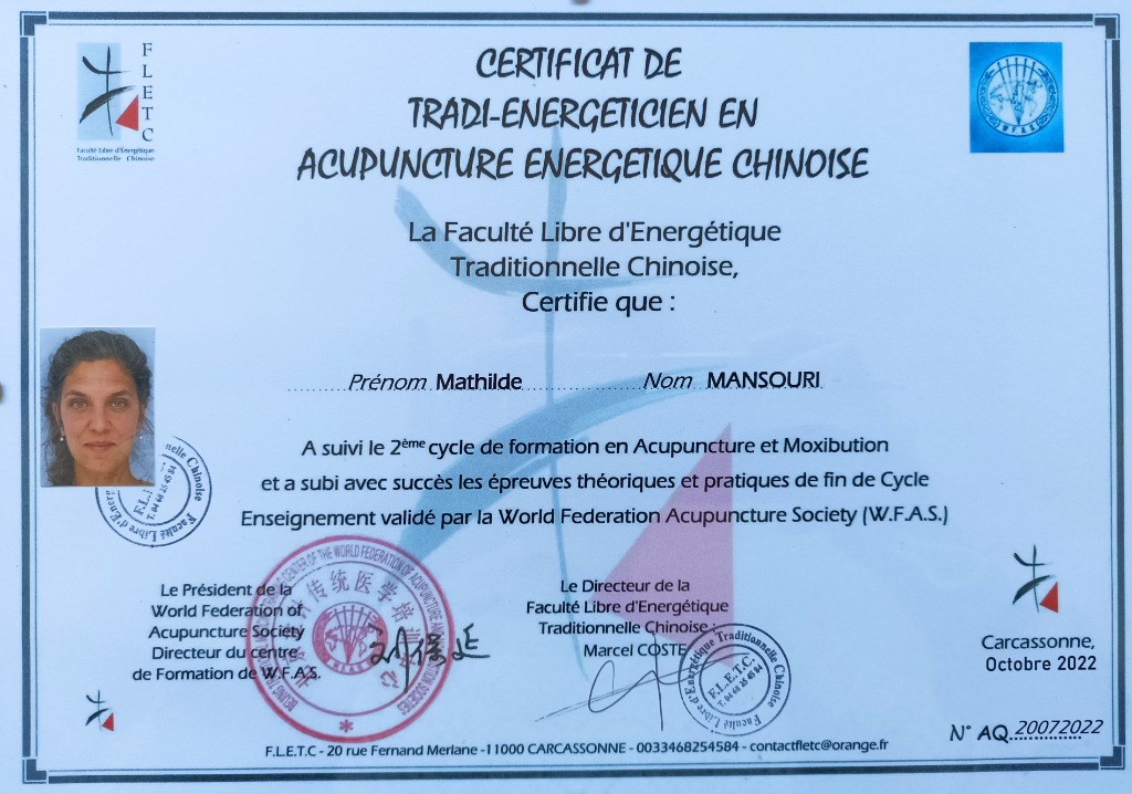 photo diplome Mathilde Mansouri