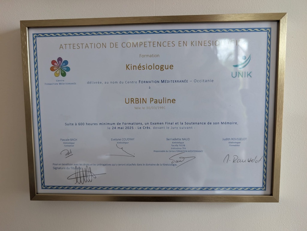 photo diplome Pauline urbin