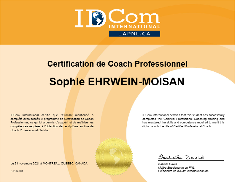 photo diplome Sophie EHRWEIN VoisLaVoix