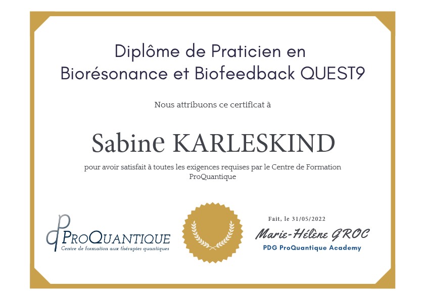 photo diplome Ks résonance bien-être