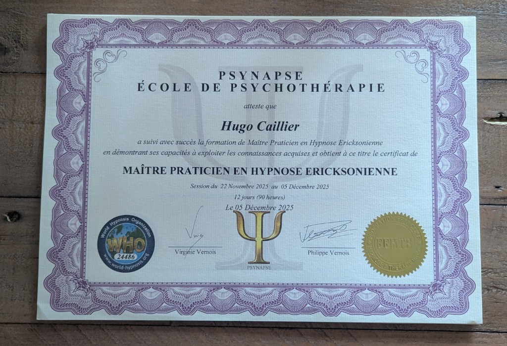 photo diplome Hugo Caillier