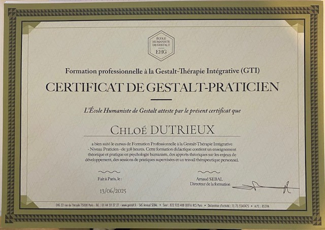 photo diplome Chloé DUTRIEUX 