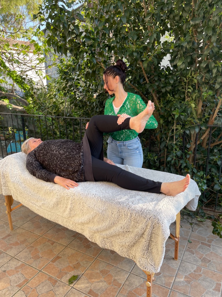 photo seance Sonia besson kinesiologue 