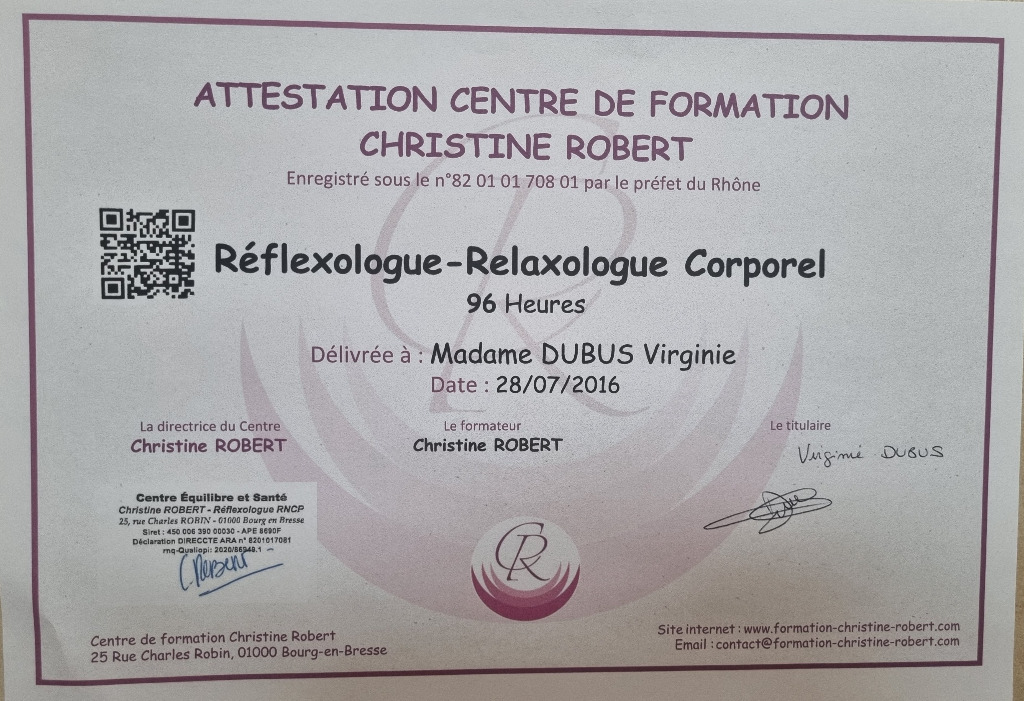 photo diplome Virginie DUBUS