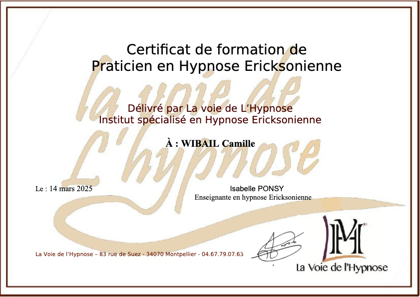 photo diplome Camille Wibail-Panicz