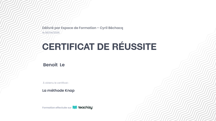 photo diplome Benoit le beherec