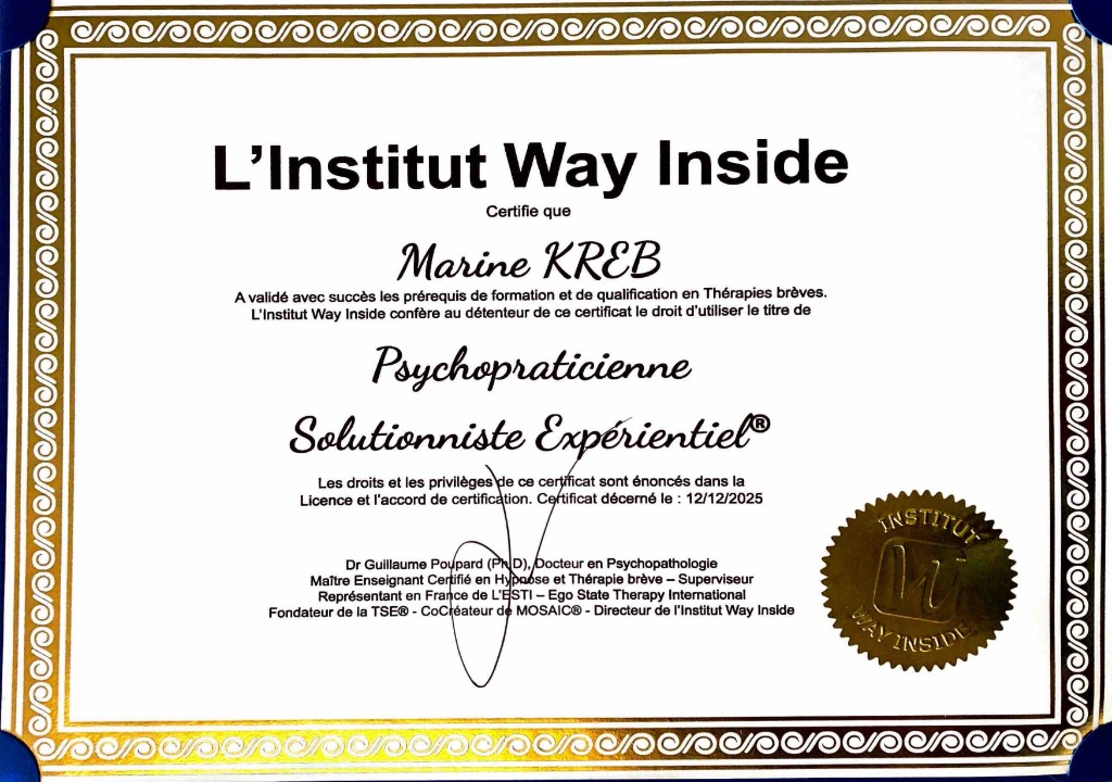 photo diplome Marine KREB