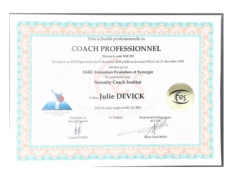 photo diplome Julie Devick