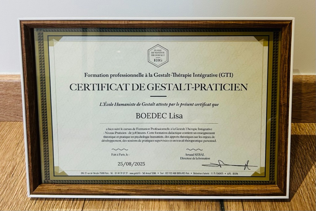 photo diplome Lisa BOEDEC