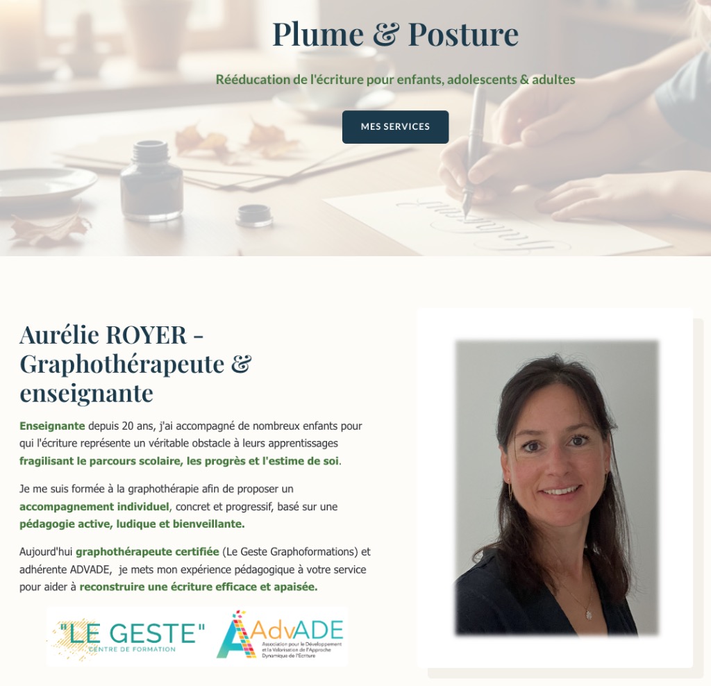 photo portrait Aurélie ROYER - Plume et Posture 