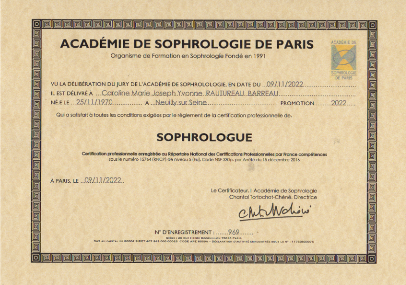 photo diplome Caroline RAUTUREAU