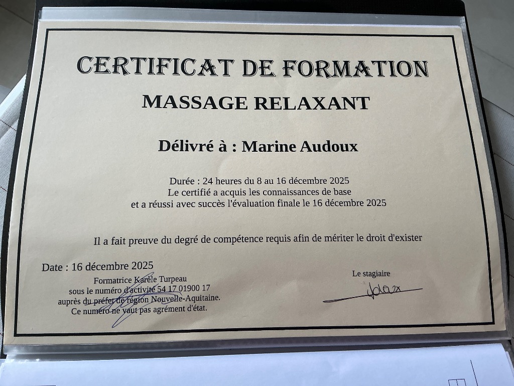 photo diplome Bel’Ame