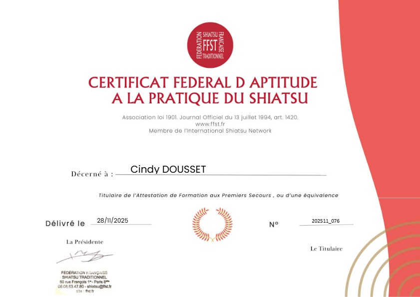 photo diplome La douceur de Cindy