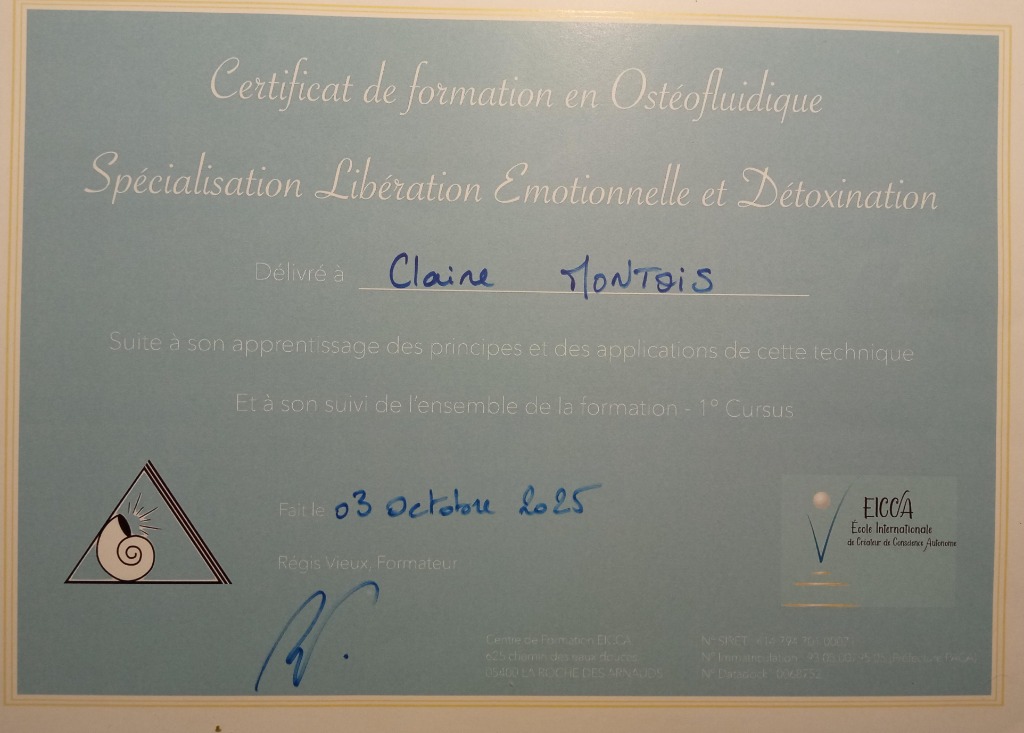 photo diplome Montois Claire