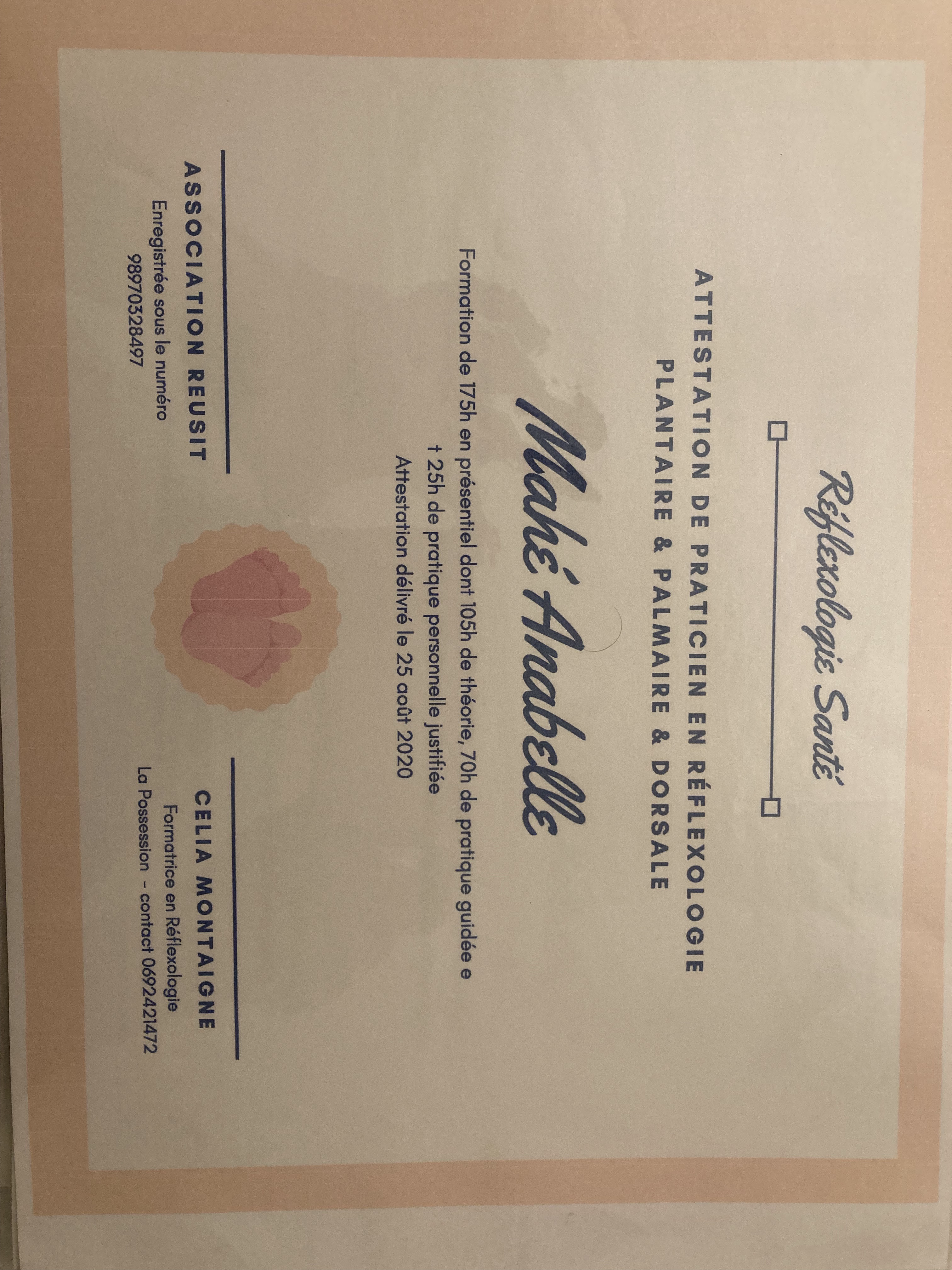 photo diplome Réflex Ô Naturel