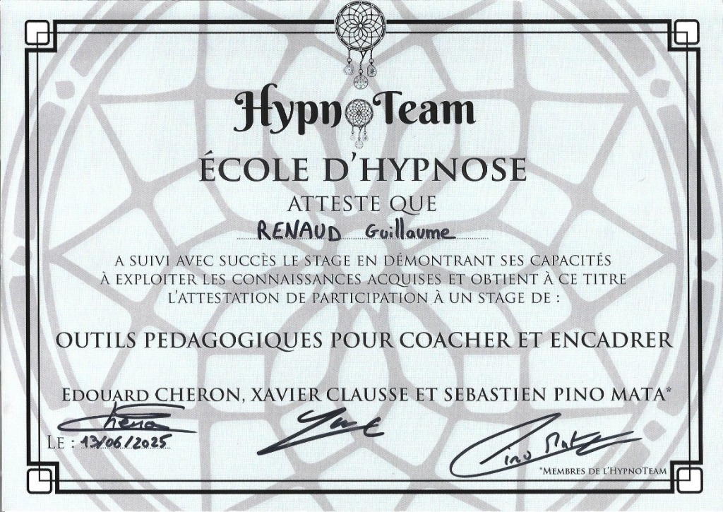 photo diplome GUILLAUME RENAUD