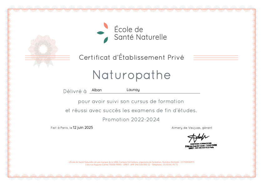 photo diplome Alban Launay