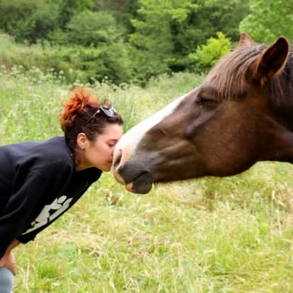 photo seance Béné Carrat Communication animale Energéticiene