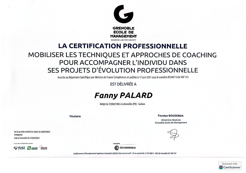 photo diplome Fanny Palard