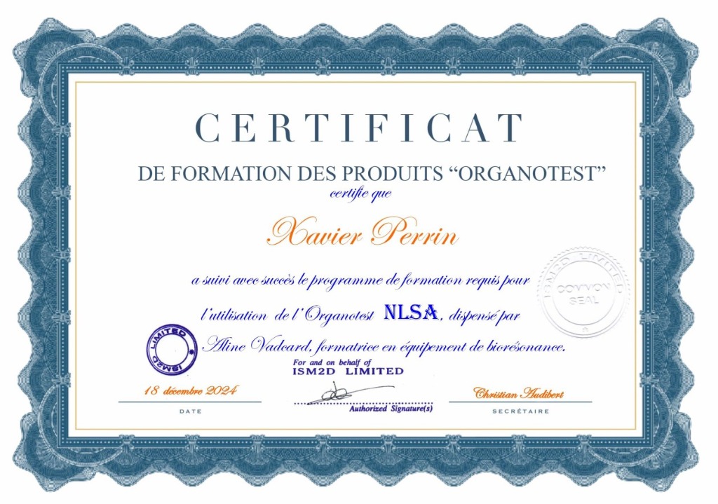 photo diplome Xavier PERRIN