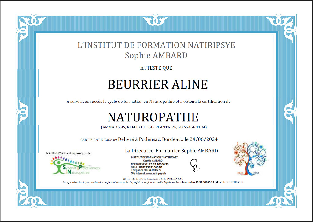 photo diplome Aline Beurrier