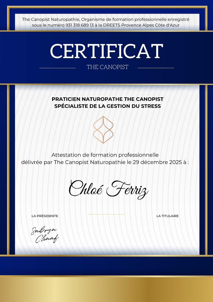 photo diplome Chloé FERRIZ