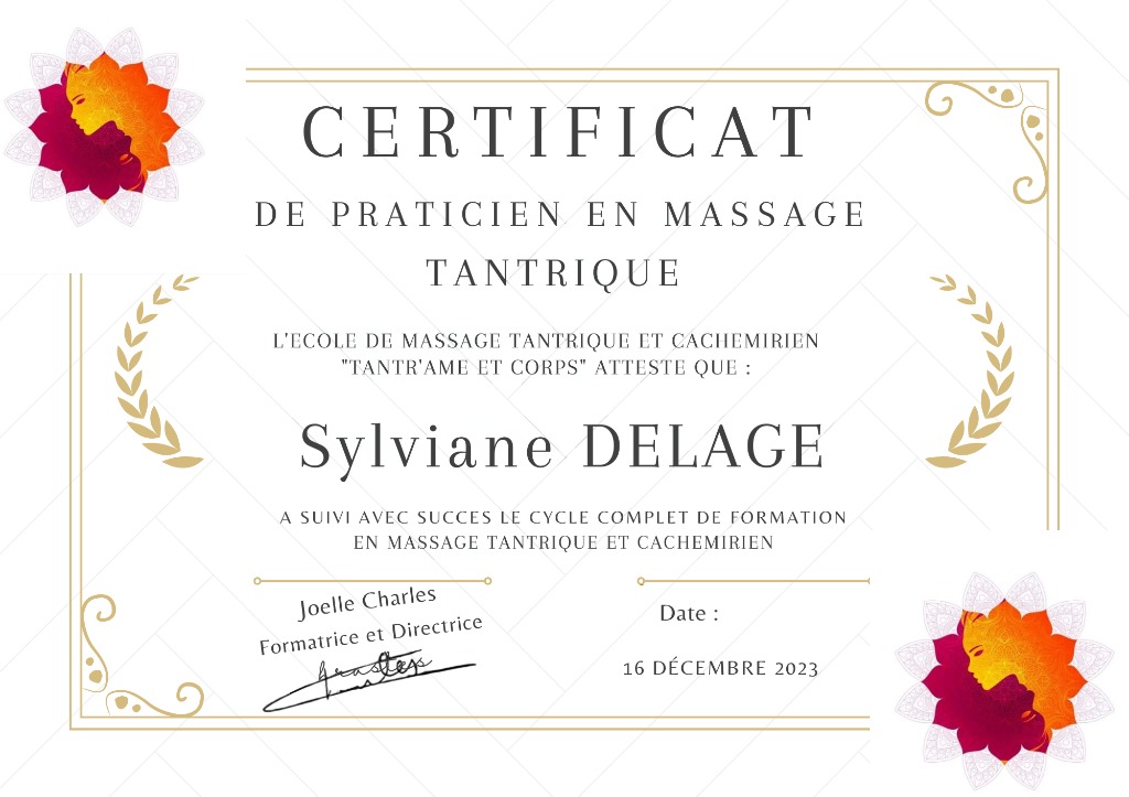 photo diplome Sylviane Delage